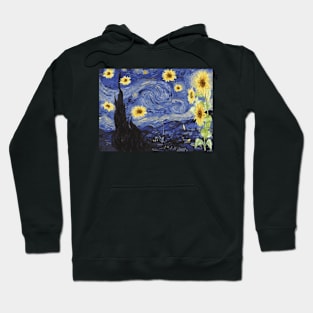 the sunflowers starry night. Hoodie